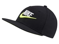 Nike Pro Futura 4 Casquettes Mixte Enfant, Black/Volt/Volt, FR : Taille Unique (Taille Fabricant : 1size)