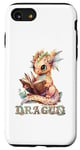 Coque pour iPhone SE (2020) / 7 / 8 Bébé dragon mignon à lire | Fantasy | Jeu de rôle | Dragon