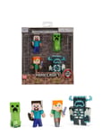 Minecraft 4-Pack 2.5" Figures Toys Playsets & Action Figures Action Figures Multi/patterned Jada Toys