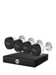 Yale 4 Smart Motion Camera CCTV Kit with 8 Channel XVR, White