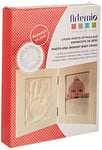 Artemio Kit Moulage Empreinte de Bébé et Cadre Photo, Bois, Blanc, 19,5 x 3,5 x 24 cm 13040006