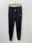 Puma Team Rise Training Poly Pants Trousers Sports Black Men's Size Medium