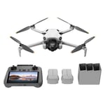 DJI Bundle DJI Mini 4 Pro Fly More avec DJI RC 2 (Radiocommande avec Écran), Mini Drone Pliable avec Caméra 4K, Moins de 0,549 lb/249 g, Temps de Vol de 34 min, 2 Batteries Supplémentaires, C0