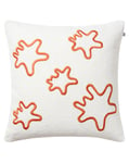 Chhatwal & Jonsson - Krisha Cushion Cover 50x50 cm - Embroidered Linen Apricot Orange - Pynteputer og putetrekk - Stig Jonsson