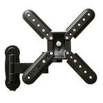 Amig - Wall Mount with Double Arm for TVs up to 37 Inches – Maximum Weight 30 kg | Made of Black Steel | Suitable for LED, LCD, Plasma TV Screens