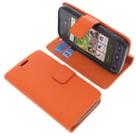 Case for Doro Liberto 820 Mini Smartphone Book-Style Protective Case Book Orange
