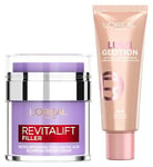 L'Oreal Paris Glotion Light Glow and Revitalift Hyaluronic Acid Water Cream Duo