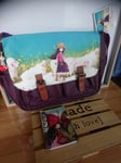 Sac cartable mauve bleu moutons Santoro Gorjuss + carnet d'adresses neuf