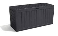 Keter Marvel+ 270L Outdoor 65% recycled Garden Furniture Storage Box Graphite  