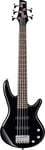 Ibanez GSRM25-BK Guitare basse électrique à 5 cordes Noir