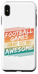 Coque pour iPhone XS Max Les jeux de football sont tout simplement géniaux - Amateur de football rétro