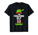 Funny The Mahjong Elf Christmas Family Party Pajama T-Shirt