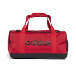 adidas Unisex Essentials Linear Duffel Bag, Pure Ruby/Black, S