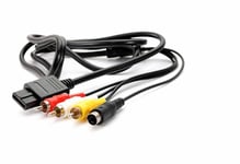 Câble AV RCA S-Vidéo pour Super Nintendo - Nintendo 64 - Game Cube - 1,8 m