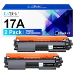 LxTek Compatible Cartouches de Toner Remplacement pour HP 17A CF217A pour Laserjet Pro M102a M102w MFP M130a M130nw M130fn M130fw (Noir, 2-Pack)