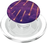 Celestial Falling Stars in Starry Night Sky Aesthetics PopSockets PopGrip for MagSafe