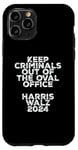 Coque pour iPhone 11 Pro Keep Criminals Out of the Oval Office 2024 Anti Trump Design