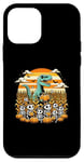 Coque pour iPhone 12 mini Costume d'Halloween amusant de dinosaure T-Rex chats et citrouilles