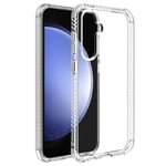 Muvit for France Coque Transparente Résistante aux Chutes de 3M pour Samsung Galaxy S23 FE. Eco-Responsable - Protection des Chutes - Plastique 100% recyclé - Durable - Origine France Garantie