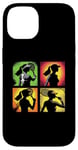 Coque pour iPhone 14 Tennis Pop Art Joueuse de Tennis Vintage Femme