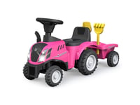 Jamara New Holland T7 Tractor, 1 År, 4 Hjul, Blå, Rosa, Batterier Kreves