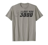 Marvel Avengers Endgame I Love You 3000 Iron Man Outline T-Shirt