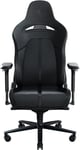 Razer Enki - Chaise de jeu avec support lombaire intégré, chaise de bureau (cuir synthétique multicouche, rembourrage en mousse, coussin pour la tête, hauteur réglable) Noir