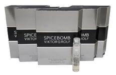 5x Viktor & Rolf SPICEBOMB Eau De Toilette (5x 1.2ml Sample Spray)  Mens EDT