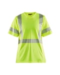 Dame high vis t-shirt gul