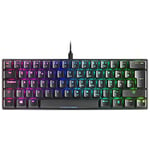 Mars Gaming MKMINIBES, Clavier Mécanique Ultra-compact, Full RGB Chroma, Switch OUTEMU PRO Blue, Noir, Langue Espagnole