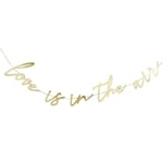 Green club - HBGG107 - Club Green Banner Love is in The Air, guld, 26,8 x 0,3 x 33,5 cm