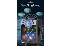 Karaokemaskin Med Bluetooth Black Disco Led-Lampa