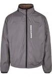 Urban Classics Reversible Polar Fleece Jacket (darkkhaki/asphalt,5XL)