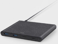 UNIQ Ład. siec. HUB Surge 90W czarny /charcoal black 2xUSB Quick Charge 3.0 + 2xUSB-C PD 3.0 (LITHOS Collective)