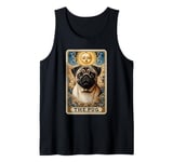 The Pug Tarot Card Dog Lover Pug Dogs Owner Tank Top