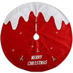 WeRChristmas Jupe de Sapin de Noël 102 cm - Grande Taille - Rouge/Blanc