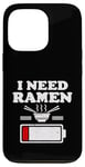 iPhone 13 Pro I Need Ramen Charging Low-Battery Japan Anime Noodle Food Case