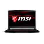 MSI GF63 Thin 10SC-059UK FHD 60 Hz 45% NTSC IPS-Level 15.6 Inch Gaming Laptop (Intel i5-10300H, NVIDIA GeForce GTX1650 4 GB, 256GB NVMe PCIe Gen3x4 SSD, 8 GB RAM, Wi-Fi 6, 51 Whr) Black