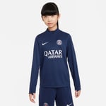 Paris Saint-germain Treningsgenser Dri-fit Academy Pro Drill - Navy/hvit Barn - Nike, størrelse L: 147-158 cm