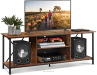 WLIVE TV Stand up to 65 Inch TV, 55 Inch TV Unit, Wooden TV Console with Open