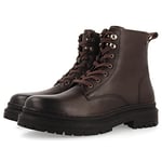 GIOSEPPO Bottes en Cuir Couleur Marron à Lacets pour Homme Dolton