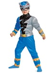 Blue Ranger Deluxe Power Rangers Dino Fury Superhero Toddler Boys Costume 3T-4T