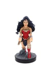 Cableguys Figurine Gaming DC Comics Wonder Woman - Accessoire support pour manette ou smartphone - Câble USB inclus - 20 cm