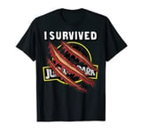 Jurassic Park I Survived Claw Marks On Logo C1 T-Shirt