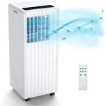 9000 BTU Mobile Air Conditioner Portable AC Unit w/ RC, for Bedroom, White