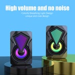 X2 Desktop Speaker Usb Powered Wired Pc Speakers With Breathing Light For Home