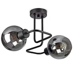 FKL DESIGN Home Deco Plafonnier à suspension - Lampe murale - Lampe de table - Boule - Noir - Gris - Blanc - Série N100 - Différentes variantes (EK2)