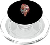 ICE SCREAM SKULL CONE Edgy Artistique Unique Audacieuse PopSockets PopGrip pour MagSafe