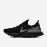 Nike React Infinity Run Flyknit UK 6 EUR 40 Black Metallic Sliver New CD4371 001