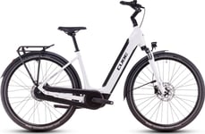 Elsykkel Cube Supreme Hybrid Comfort One 500 Easy Entry Metallicwhite'n'black 2025-54 Cm (Størrelse: 54 Cm)